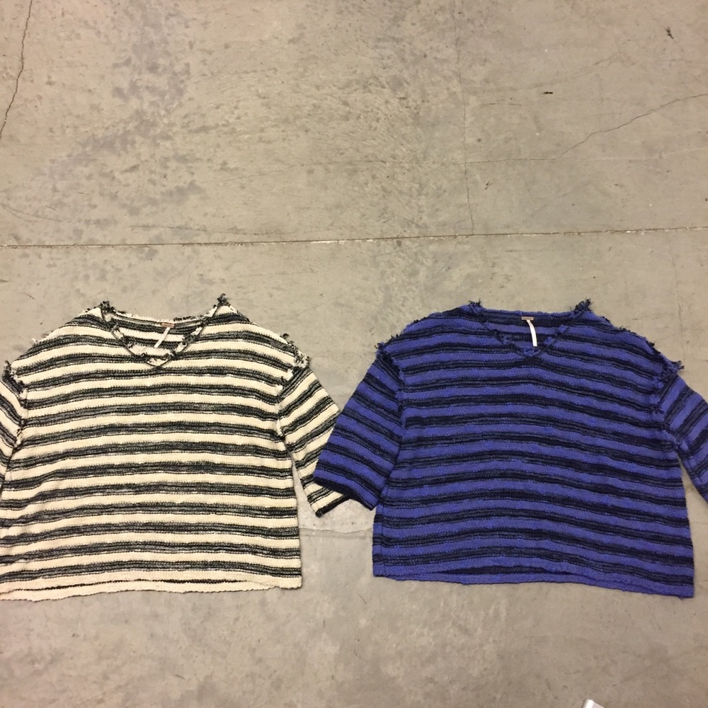 Lot of 2 Free People Cropped Sweater Tops